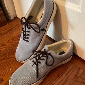 Seersucker Polo Ralph Lauren shoes. Size 10